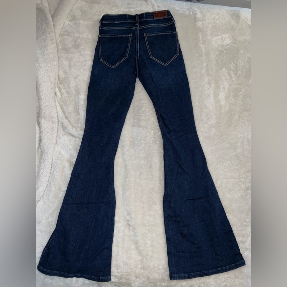 Hollister Dark Blue Flare Jeans - Picture 2 of 8